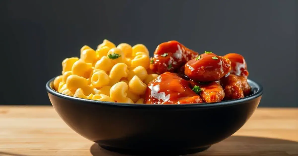 High-Protein Honey BBQ Chicken Mac & Cheese